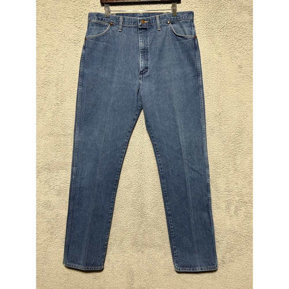 Vintage Wrangler Jeans Mens 40X36 Blue‎ 13WMZ Cowboy Cut Heavyweight Denim USA